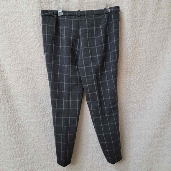 Liz Claiborne Dress Pants Womens Size 10 Gray Check Pattern Stretch 34X27 - Picture 3 of 8